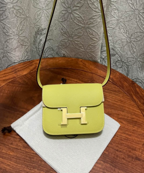 에르메스 콘스탄스백 미니 옐로우 금장